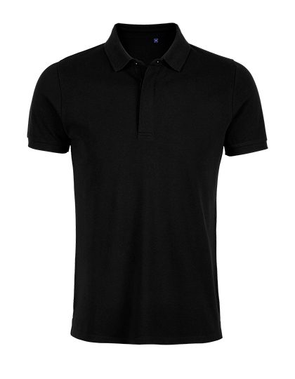 Men´s Piqué Polo Shirt Owen – NEOBLU in Deep Black