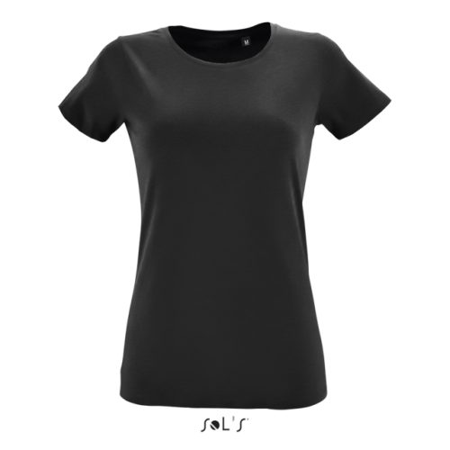 Sol's Regent Fit Women Round Collar Fitted T-Shirt – SOL'S in Deep Black