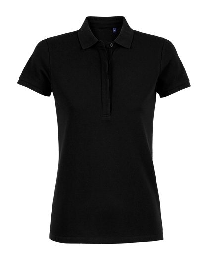 Women´s Piqué Polo Shirt Owen – NEOBLU in Deep Black