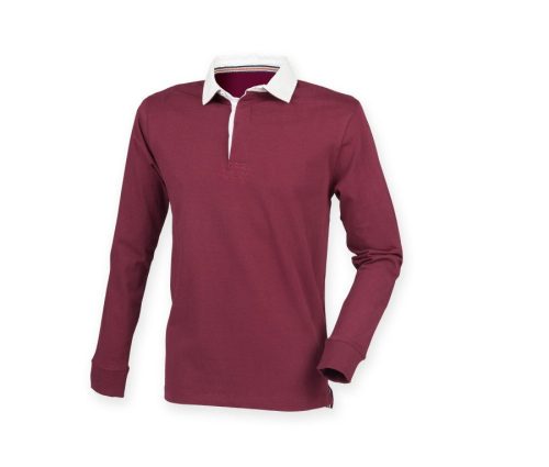 Mens Premium Superfit Rugby FR104 – Front Row in Deep Burgundy