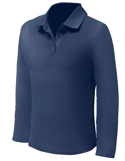 Men´s Polo Long Sleeve – Nath in Deep Navy