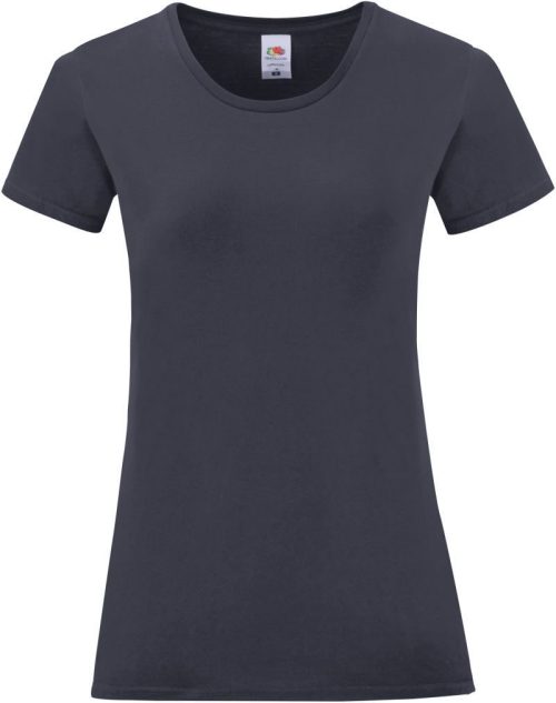 Damen T-Shirt Lady-Fit Iconic 150 T – Fruit of the Loom in Deep Navy