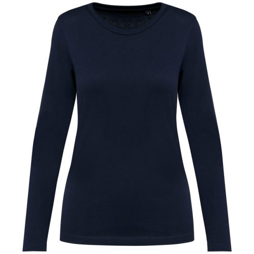 Supima® Damen-T-Shirt mit Rundhalsausschnitt und langen Ärmeln PK303 – Kariban Premium in Deep Navy