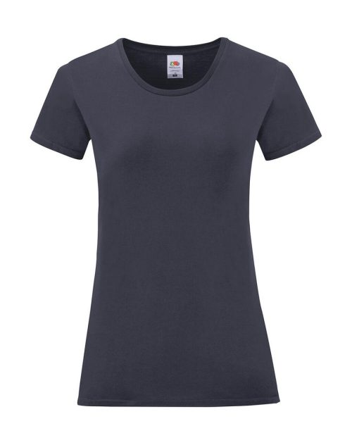 Ladies´ Iconic T – Fruit of the Loom in Deep Navy
