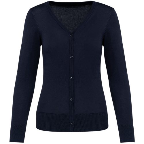 Damen Supima® Cardigan PK903 – Kariban Premium in Deep Navy