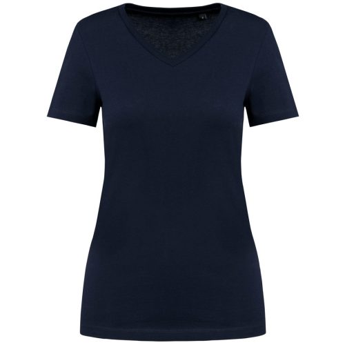 Supima® Damen-T-Shirt mit V-Ausschnitt und kurzen Ärmeln PK305 – Kariban Premium in Deep Navy