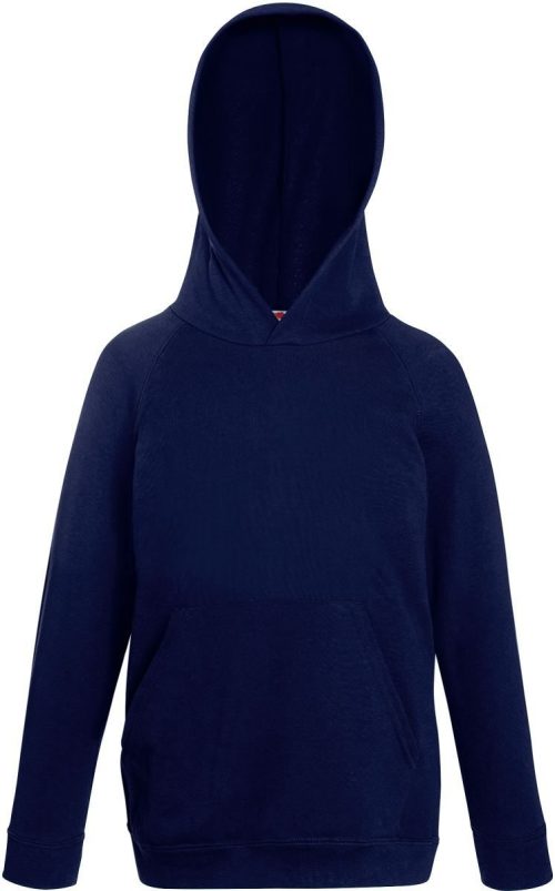 Kinder Kapuzen Sweater Kids Lightweight Hooded Sweat – Fruit of the Loom in Deep Navy