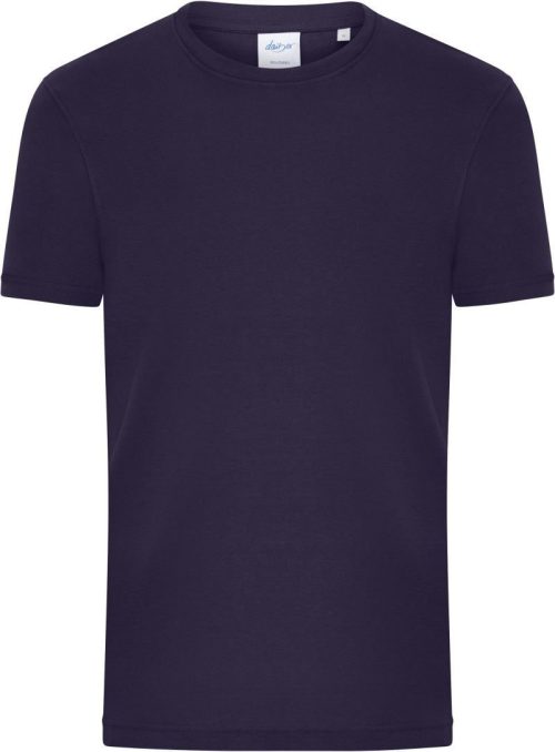 Herren Bio Feinripp T-Shirt 8040 – Daiber in Deep Purple