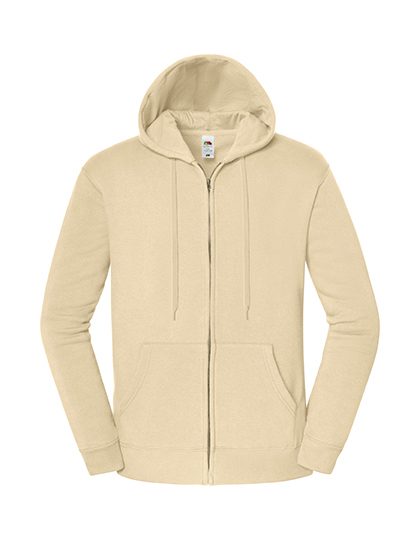 Iconic Premium Hooded Sweat Jacket – Fruit of the Loom in Desert Sand