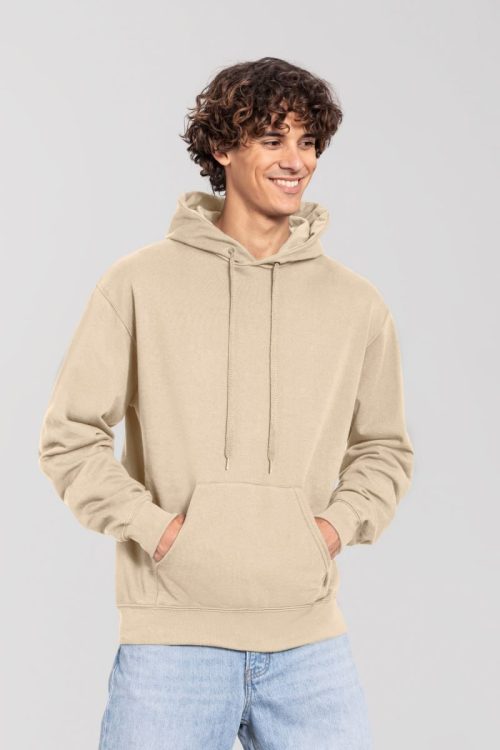 Kapuzen Sweater Iconic 250 Hooded Sweat – Fruit of the Loom in Desert Sand