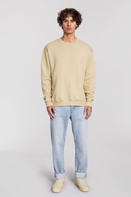 Schwerer Sweater Iconic Premium Set-In Sweat – Fruit of the Loom in Desert Sand