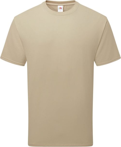 Schweres Bio T-Shirt Pure Cotton T – Fruit of the Loom in Desert Sand
