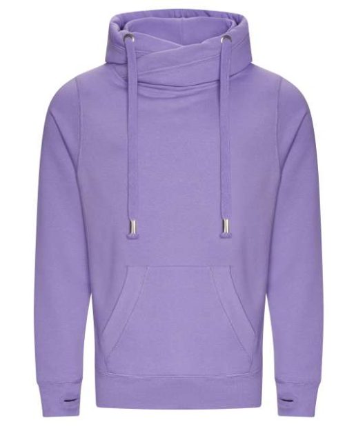 Cross Neck Hoodie – Just Hoods in Digital Lavender