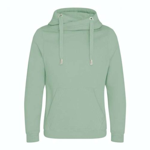 Cross Neck Hoodie – Just Hoods in Dusty Green