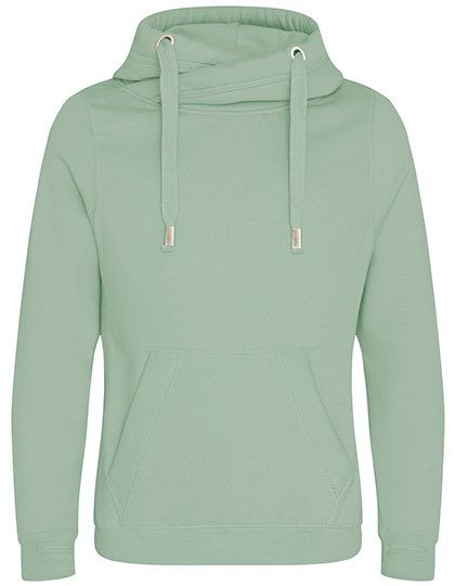 Cross Neck Hoodie – Just Hoods in Dusty Green