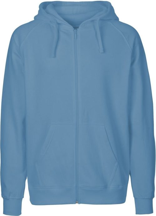 Herren Bio Kapuzen Sweatjacke O 63301 – Neutral in Dusty Indigo