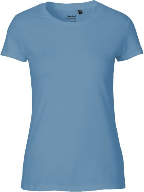 Damen Bio T-Shirt O 81001 – Neutral in Dusty Indigo