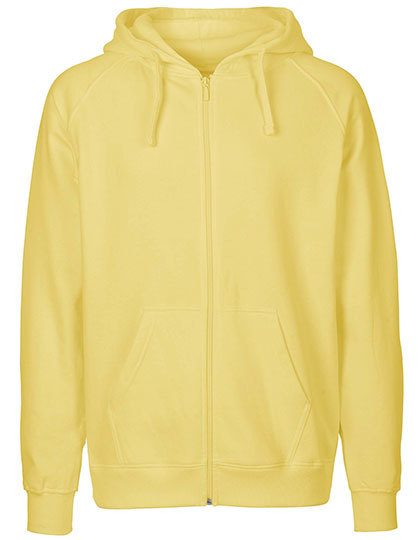 Herren Bio Kapuzen Sweatjacke O 63301 – Neutral in Dusty Yellow