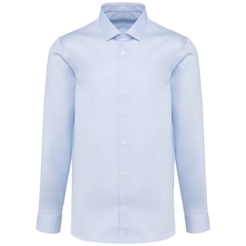 Popeline-Hemd für Herren mit langen Ärmeln PK504 – Kariban Premium in Essential Light Blue