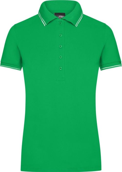 Damen Piqué Polo JN 985 – Daiber in Fern Green/White