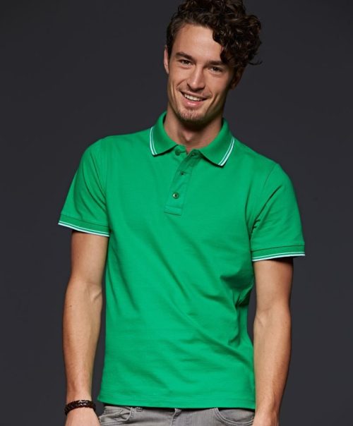 Herren Piqué Polo JN 986 – Daiber in Fern Green/White