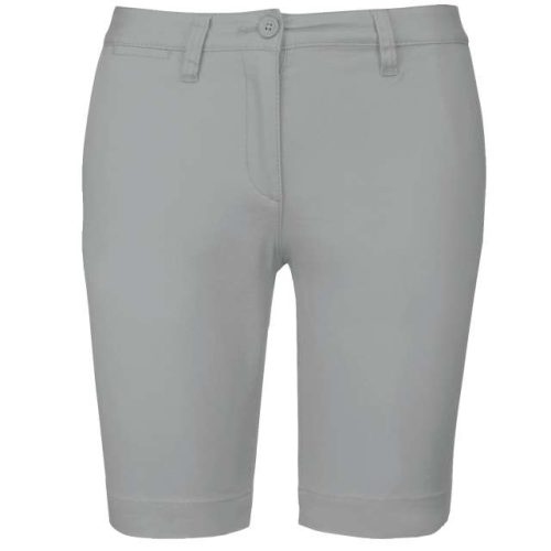 Ladies' Chino Bermuda Shorts – Kariban in Fine Grey