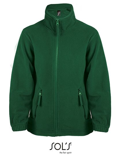 Kids´ Fleecejacket North – SOL´S in Fir Green