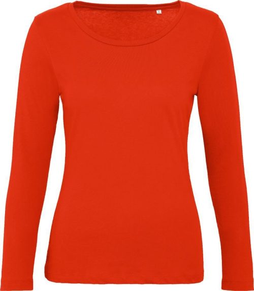 Damen T-Shirt langarm Inspire LSL T /women_° – B&C in Fire Red