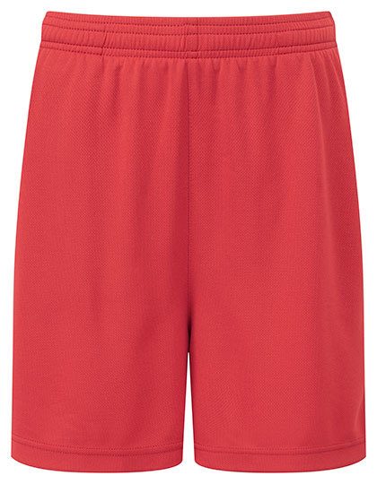 Kids TriDri® Ion-Charge performance shorts – TriDri® in Fire Red