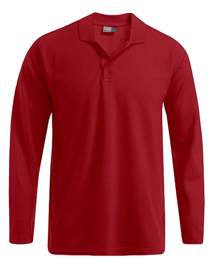 Men´s Heavy Polo Long Sleeve – Promodoro in Fire Red