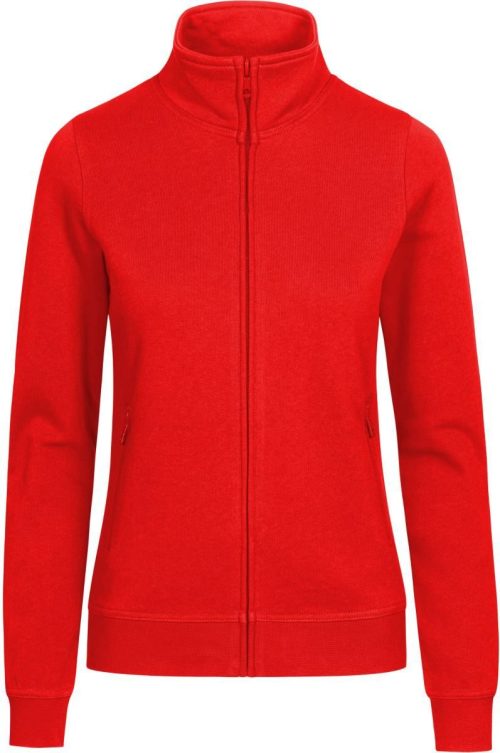 Damen Workwear Sweatjacke - EXCD 5275 – Promodoro in Fire Red