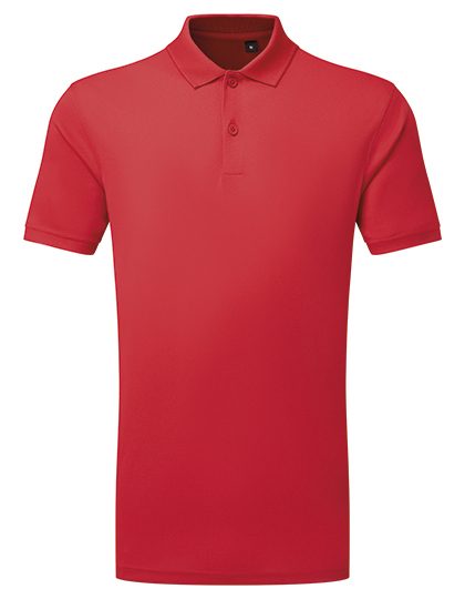 TriDri® Ion-Charge panelled polo – TriDri® in Fire Red