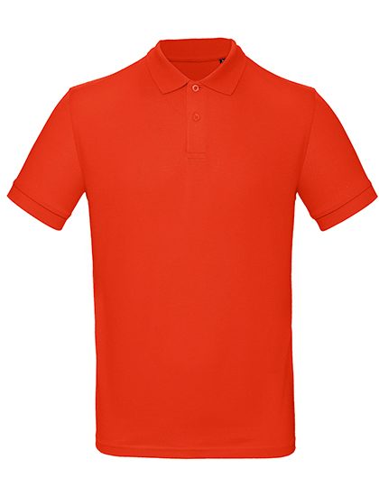 Inspire Polo /Men_° – B&C BE INSPIRED in Fire Red