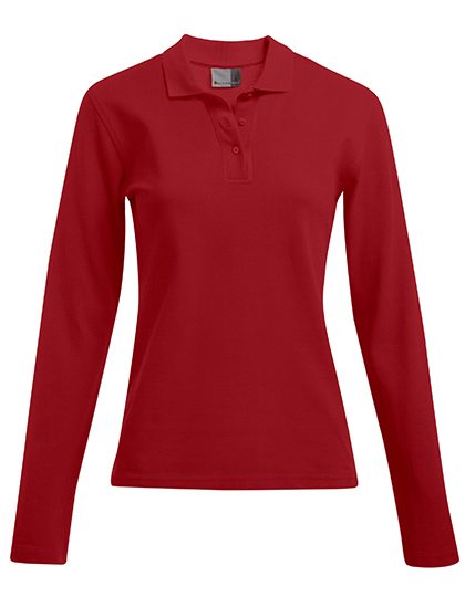 Women´s Heavy Polo Long Sleeve – Promodoro in Fire Red