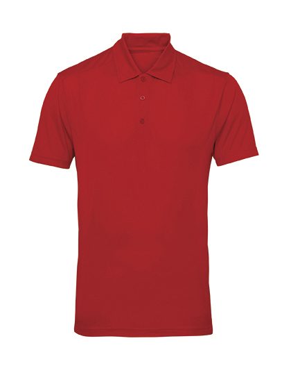Men´s Panelled Polo – TriDri® in Fire Red