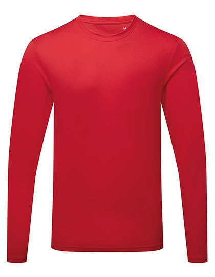 Men´s Long Sleeve Performance T-Shirt – TriDri® in Fire Red