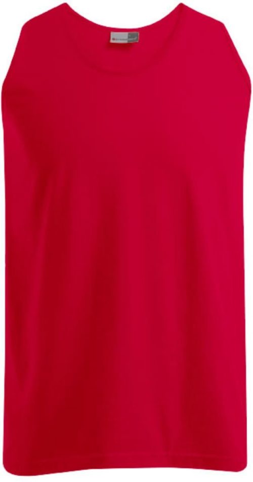 Herren Athletic T-Shirt ärmellos 1050 – Promodoro in Fire Red