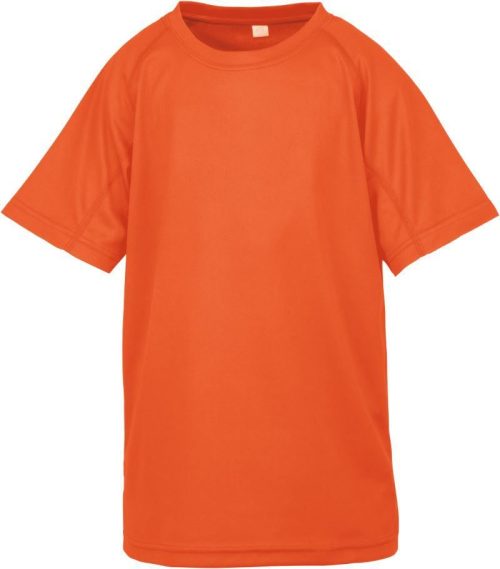 Kinder Sport Shirt "Aircool" S 287J – Spiro in Flo Orange