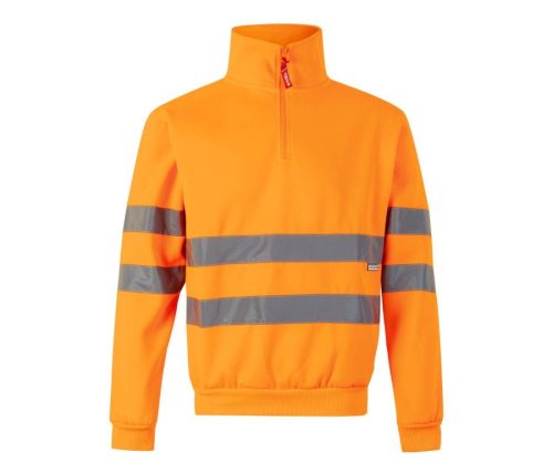 High Visibility 1/4 Sweatshirt 305702 – Velilla in Fluo Orange