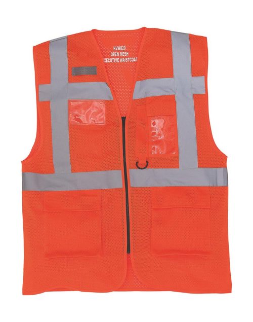 Hi-Vis Mesh Warnweste HVW 820 – Yoko in Fluo Orange
