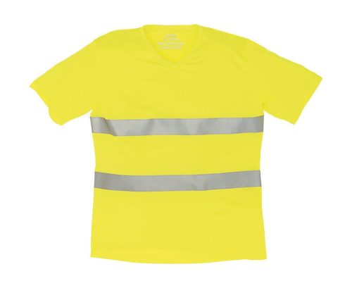 Hi-Vis Top Cool Super Light V-Neck T-Shirt – YOKO in Fluo Yellow