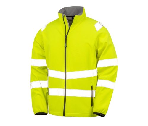 Recycelte Softshell-Sicherheitsjacke R505X – Result in Fluo Yellow