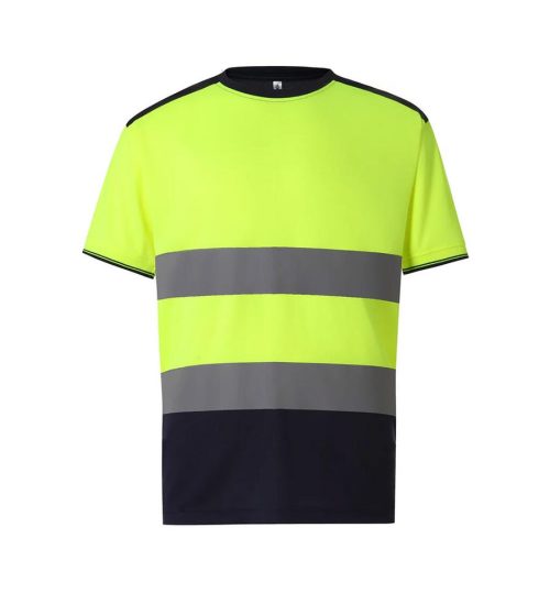 Hi-Vis T-Shirt HVJ 400 – Yoko in Fluo Yellow/Navy