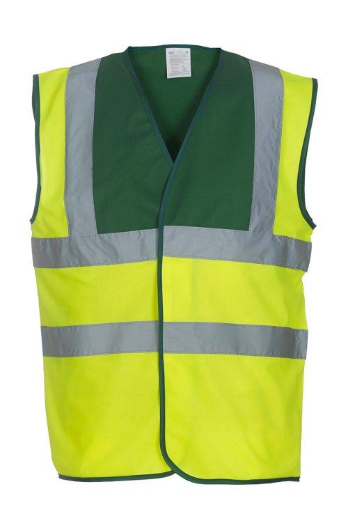 Hi-Vis Warnweste HVW 100 – Yoko in Fluo Yellow/Paramedic Green