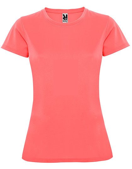 Women´s Montecarlo T-Shirt – Roly Sport in Fluor Coral 234