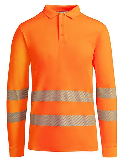 Poloshirt Atrio Longsleeve – Roly Workwear in Fluor Orange 223