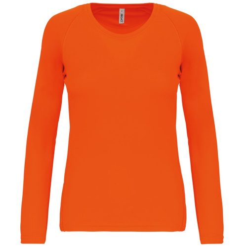 Damen Basic Sport Funktionsshirt Langarm PA444 – Proact in Fluorescent Orange