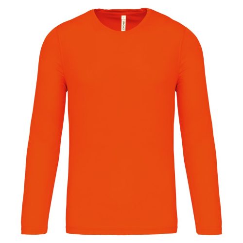 Herren Basic Sport Funktionsshirt Langarm PA443 – Proact in Fluorescent Orange