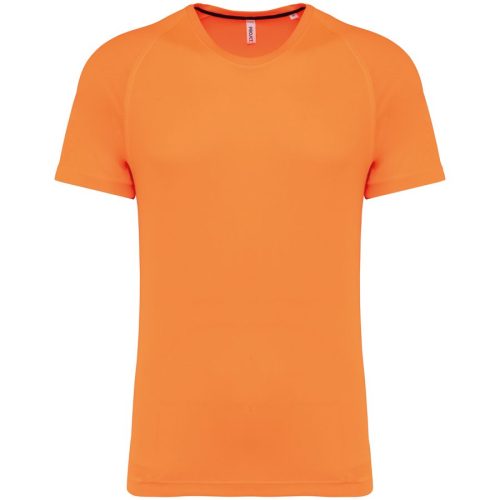 Herren-Sportshirt aus Recyclingmaterial mit Rundhalsausschnitt PA4012 – Proact in Fluorescent Orange