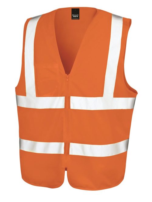 Core Zip ID Safety Tabard R202X – Result in Fluorescent Orange